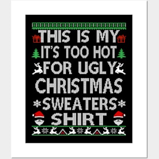 ugly christmas sweater Posters and Art